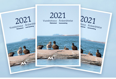 Årsberättelsens 2021 pärm