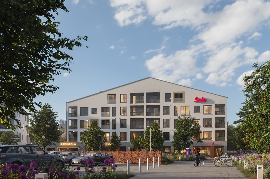 Bostadsaktiebolag Turun Harppuunan Kompassi utsikt från torget