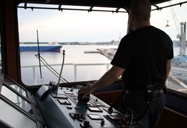 A man and a ship