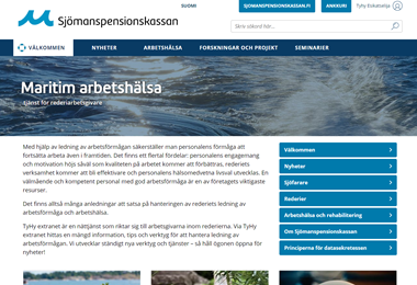 Arbetshälsa Extranet framsida